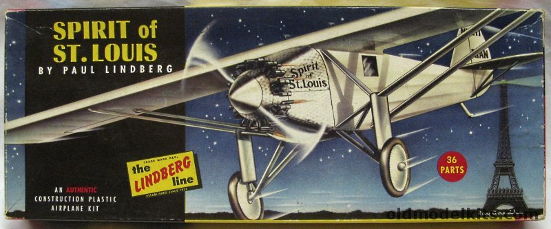 Lindberg 1/48 Ryan NYP - Spirit of St. Louis, 520-98 plastic model kit